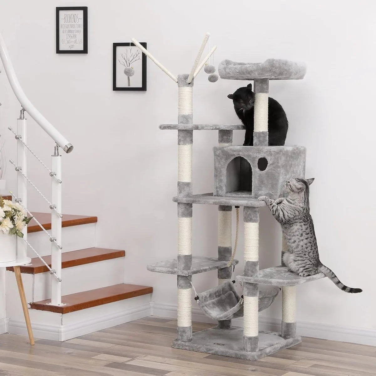 Krabpaal voor zware katten - Kat toren - Krabpaal boomstam - Hoge krabpaal - Krabpaal voor grote katten - Stevige krabpaal - Krabpaal voor katten - XL - Kattenverblijf