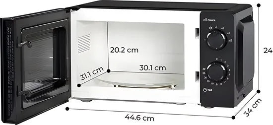 Kumtel HM-01 - Magnetron - 700W - 20 liter - 6 Functies -Zwart
