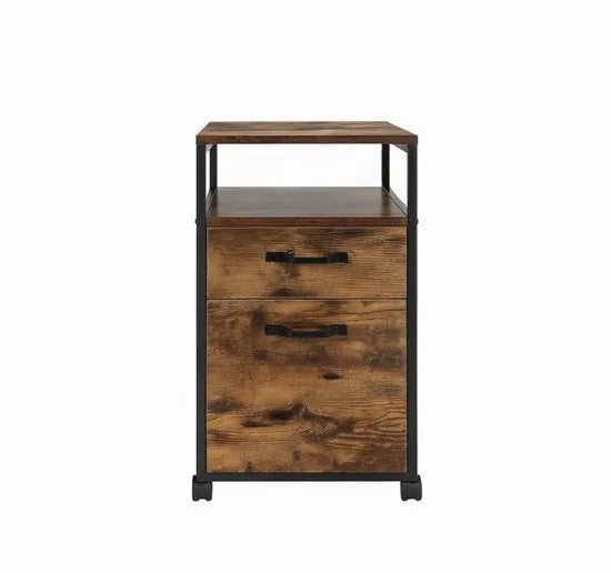 Ladekastje industrieel - Kantoor - Bureau - Slaapkamer - Ladekast op wielen - Hout - 41x45x66cm