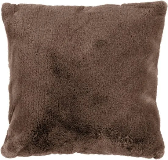 Lalee Heaven 80 x 80 cm Kussen Ivory – Donker taupe 48 x 48cm