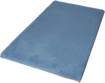 Lalee Heaven – Superzachte Badmat – Antislip – Hoogpolig – Douchemat – Toiletmat – Wasbaar – Voor Badkamer – Blauw – 50x90 cm