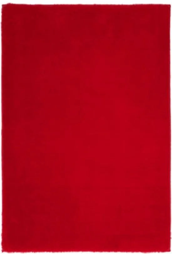 Lalee Heaven – Superzachte Badmat – Antislip – Hoogpolig – Douchemat – Toiletmat – Wasbaar – Voor Badkamer – Rood – 50x90 cm