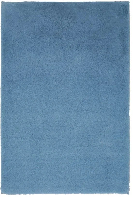 Lalee Heaven – Superzachte Badmat – Antislip – Hoogpolig – Douchemat – Toiletmat – Wasbaar – Voor Badkamer – Blauw – 50x90 cm