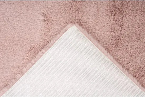 Lalee Heaven – Superzachte Badmat – Antislip – Hoogpolig – Douchemat – Toiletmat – Wasbaar – Voor Badkamer – Powder Pink – 50x90 cm