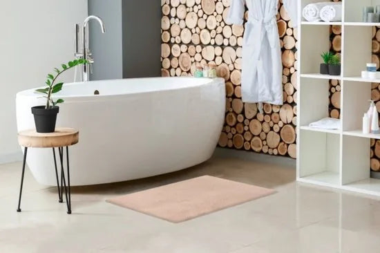 Lalee Heaven – Superzachte Badmat – Antislip – Hoogpolig – Douchemat – Toiletmat – Wasbaar – Voor Badkamer –Taupe - 40x60