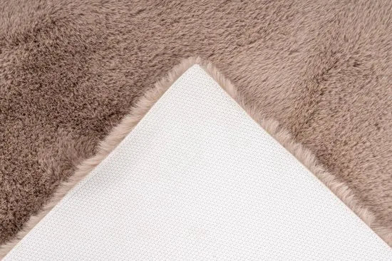 Lalee Heaven – Superzachte Badmat – Antislip – Hoogpolig – Douchemat – Toiletmat – Wasbaar – Voor Badkamer –Taupe - 40x60