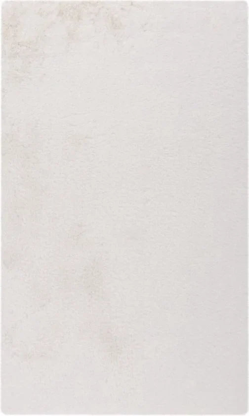 Lalee Heaven – Superzachte Badmat – Antislip – Hoogpolig – Douchemat – Toiletmat – Wasbaar – Voor Badkamer – Zilver - 40x60 – Wit 67 x 110cm