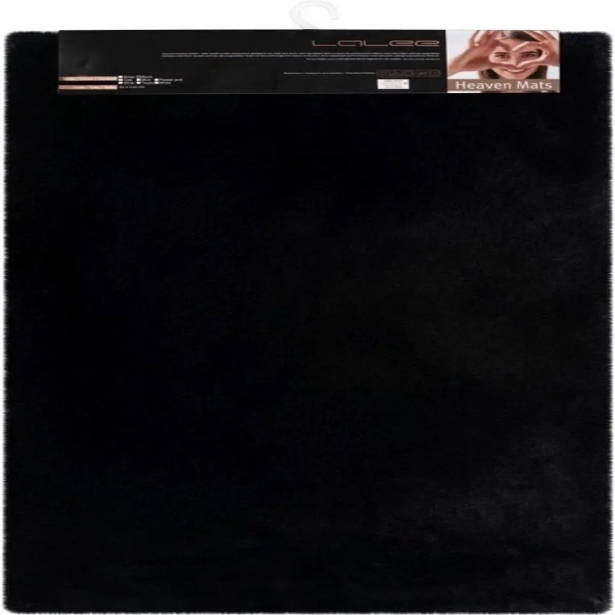 Lalee Vacht Badmat Antislip - 40x60 cm - Grijs - Douchemat - Superzacht - Toiletmat – Zwart 40 x 60cm