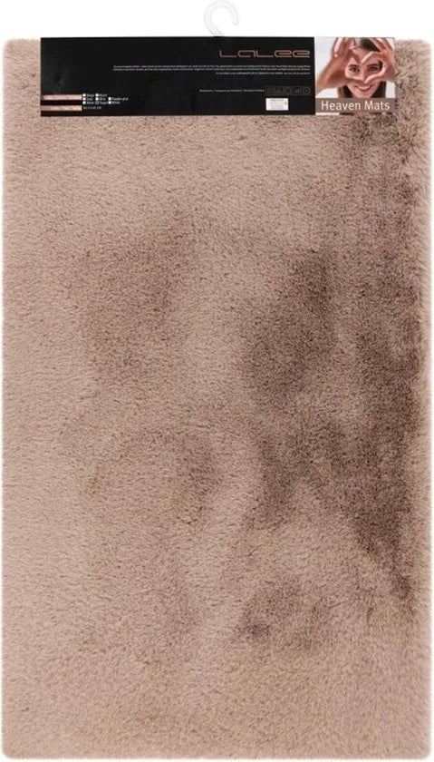 Lalee Vacht Badmat Antislip - 40x60 cm - Grijs - Douchemat - Superzacht - Toiletmat – Taupe 50 x 90cm