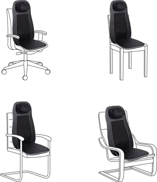 LuxeLivin' - SLuxeLivin' -atsu massagekussen MCN zwart