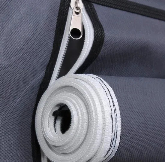 MIRA Home - Opvouwbare kledingkast - Garderobekast - Stoffen - Stof - Hangkast - Legkast - 150x45x175