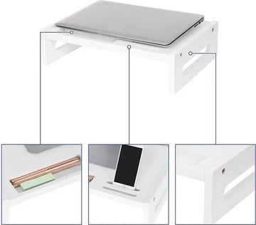 Nancy's Bamboe Laptop standaard - Computer  Bureau Organizer - 41 x 28 x 10 Cm