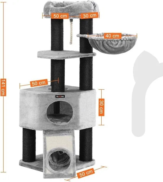 Nancy's Kattenboom XL - Luxe Kattenhuis - Krabpaal - Katten