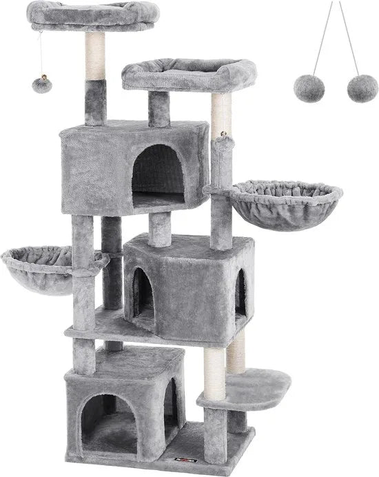 Nancy's Krabpaal XXL - Kattenhuis - 164 cm - Katten Speelhuisje - Kattenboom - Krabpalen