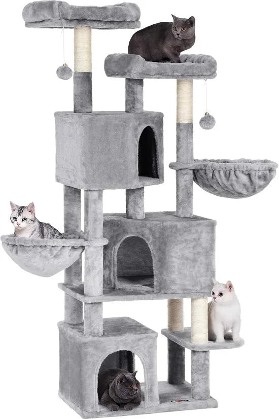 Nancy's Krabpaal XXL - Kattenhuis - 164 cm - Katten Speelhuisje - Kattenboom - Krabpalen