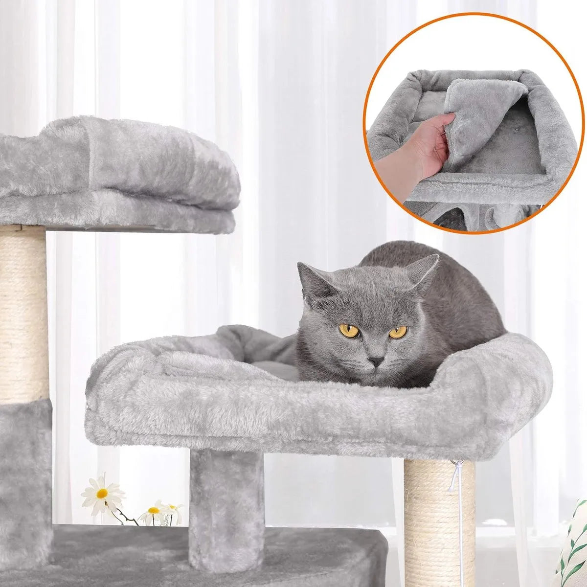 Nancy's Krabpaal XXL - Kattenhuis - 164 cm - Katten Speelhuisje - Kattenboom - Krabpalen