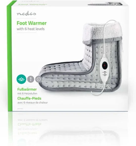 Nedis PEFW110CGY - Voetenwarmer - 6 Warmte Standen - Oververhittingsbeveiliging - Elektrische voetenwarmer