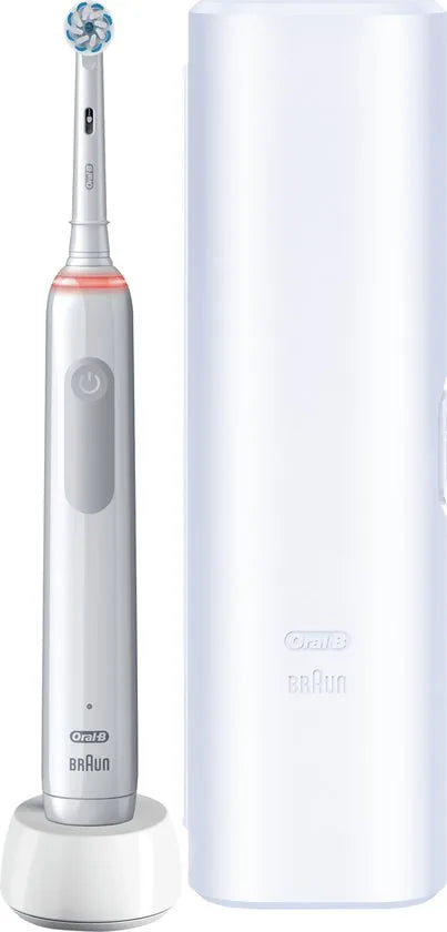 Oral-B Pro 3 - 3500 - Witte Elektrische Tandenborstel + Reisetui