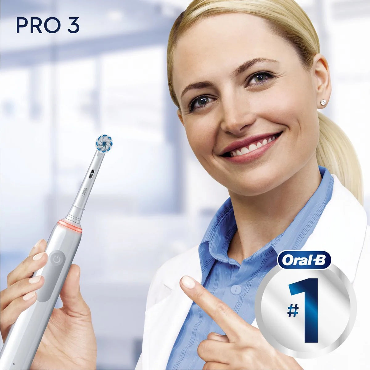 Oral-B Pro 3 - 3500 - Witte Elektrische Tandenborstel + Reisetui