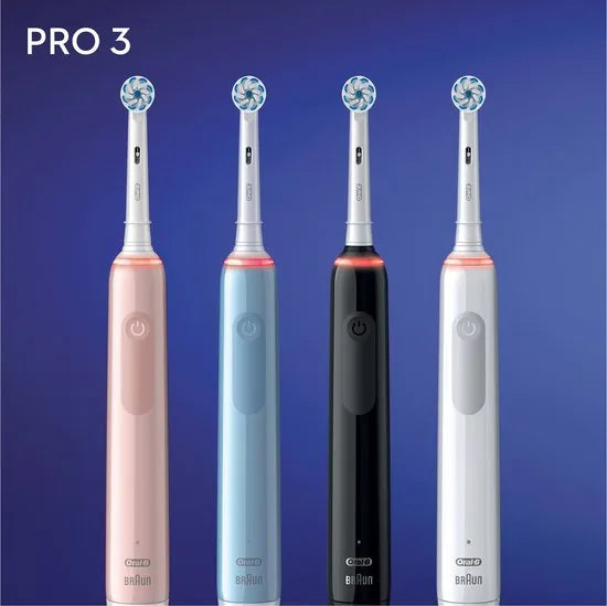 Oral-B Pro 3 - 3500 - Witte Elektrische Tandenborstel + Reisetui