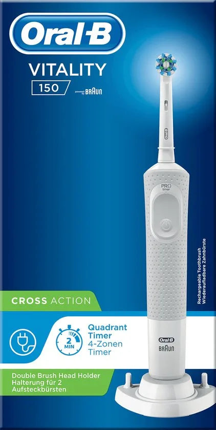 Oral-B Vitality 150 White CrossAction Elektrische Tandenborstel Powered By Braun