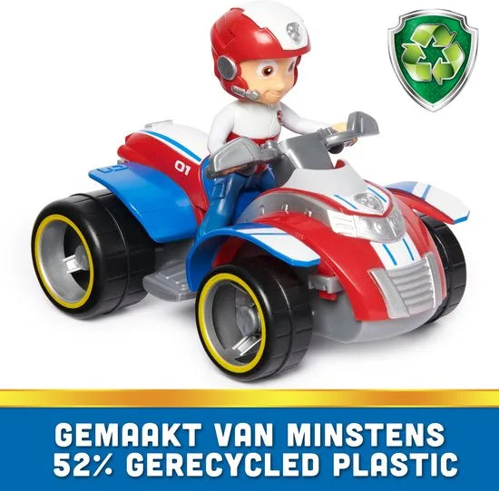 PAW Patrol - Ryder's Rescue ATV - speelgoedauto met speelfiguur