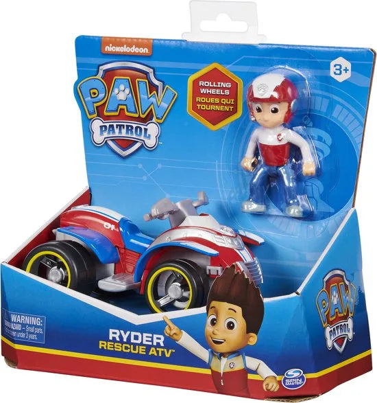 PAW Patrol - Ryder's Rescue ATV - speelgoedauto met speelfiguur
