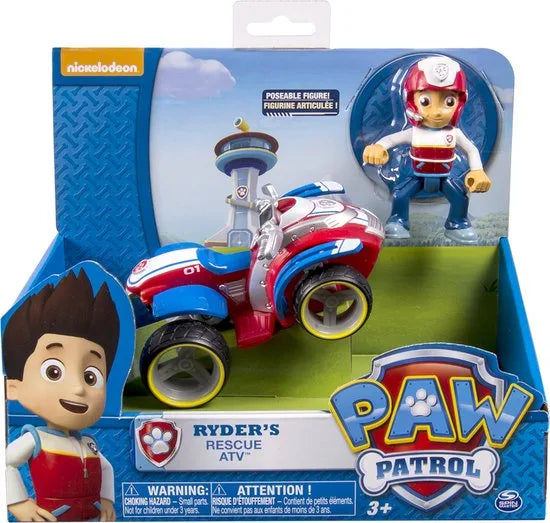 PAW Patrol - Ryder's Rescue ATV - speelgoedauto met speelfiguur