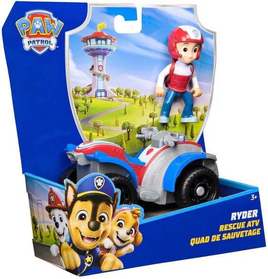PAW Patrol - Ryder's Rescue ATV - speelgoedauto met speelfiguur
