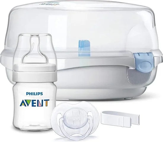 Philips AVENT SCF282/22  Magnetronstoomsterilisator incl. Fles en Speen