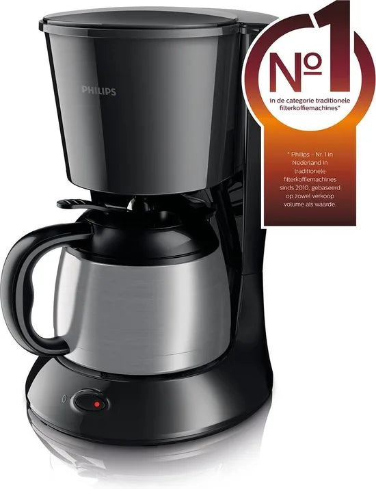 Philips Daily HD7474/20 - Koffiezetapparaat - Zwart/zilver