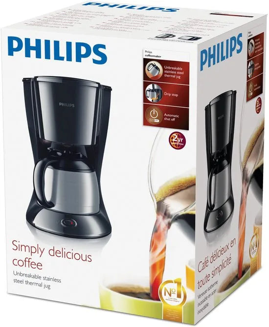 Philips Daily HD7474/20 - Koffiezetapparaat - Zwart/zilver
