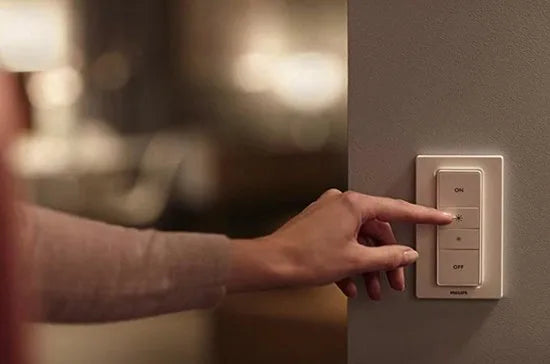 Philips Hue - draadloze dimschakelaar - handig dimmen zonder installatie