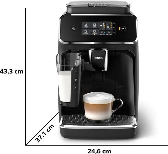 Philips LatteGo 2200 Serie EP2231/40 - Espressomachine - Zwart/RVS