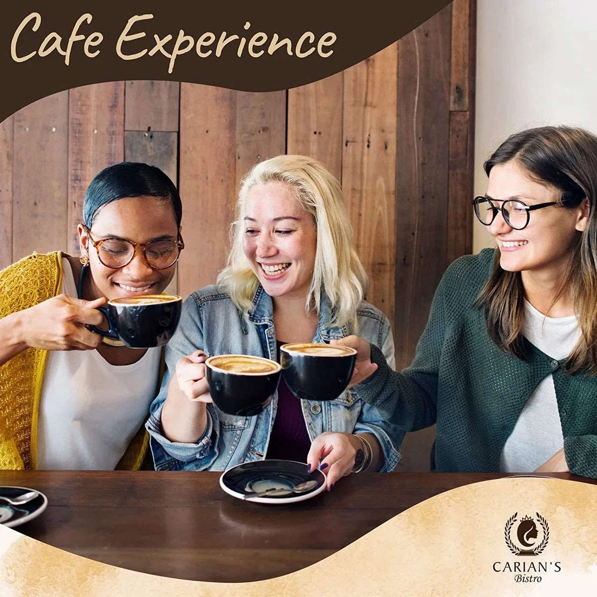 Premium Instant Coffee Hamper Box - Cappucino, Mocha, Caramel & Vanilla Latte - Met Heerlijke Godiva Caramel Chocolade Cadeau Idee Voor Koffieliefhebbers (Koffie & Koekjes)