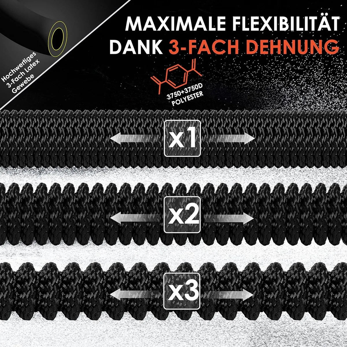Premium tuinslang - verlengde muurbevestiging - flexibele waterslang met 3-weg - latex kern rekbaar - flexibele slangschroefverbindingen - gemaakt van hoogwaardig messing - 30 meter - Blauw