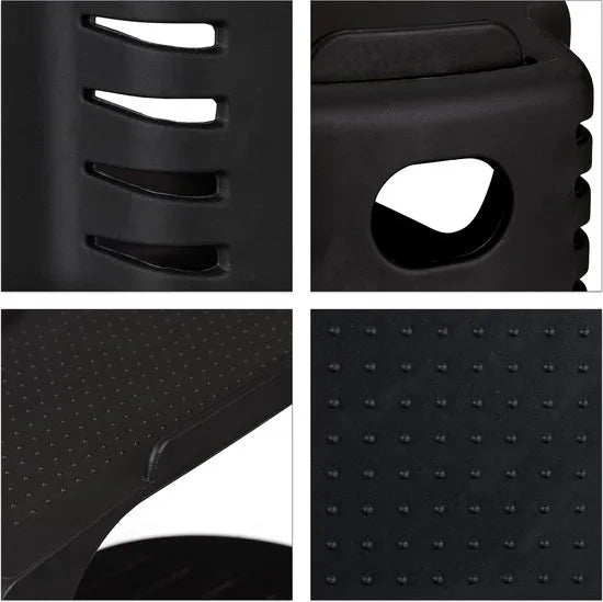 Relaxdays 12x schoenen organizer - schoenen opbergsysteem - schoenenopberger - zwart