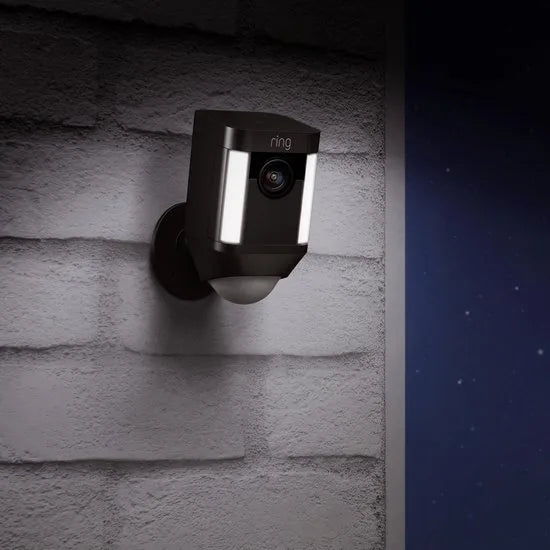 Ring Spotlight Cam Batterij - Beveiligingscamera - Zwart