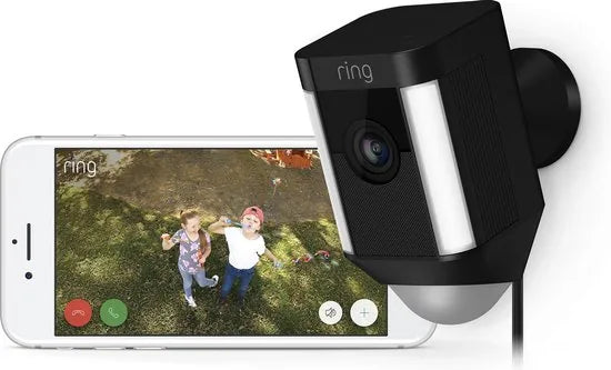 Ring Spotlight Cam Plug-in - Beveiligingscamera - Bedraad - Zwart