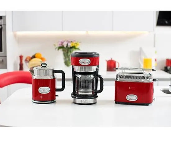 Russell Hobbs 21670-70 Retro Ribbon Red Waterkoker - Rood