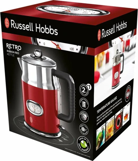 Russell Hobbs 21670-70 Retro Ribbon Red Waterkoker - Rood