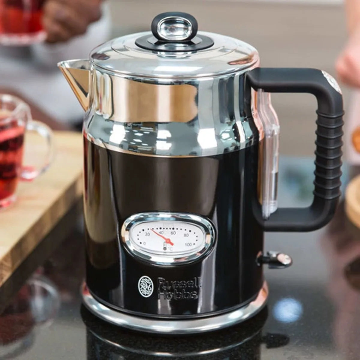 Russell Hobbs 21671-70 Retro Classic Noir Waterkoker - Zwart