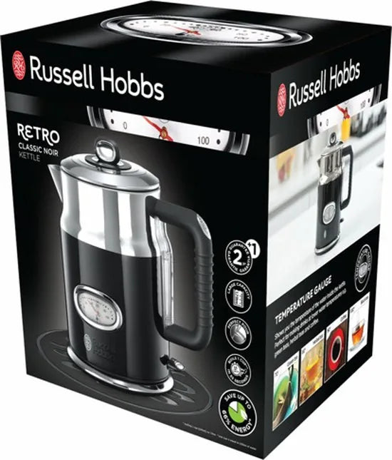 Russell Hobbs 21671-70 Retro Classic Noir Waterkoker - Zwart