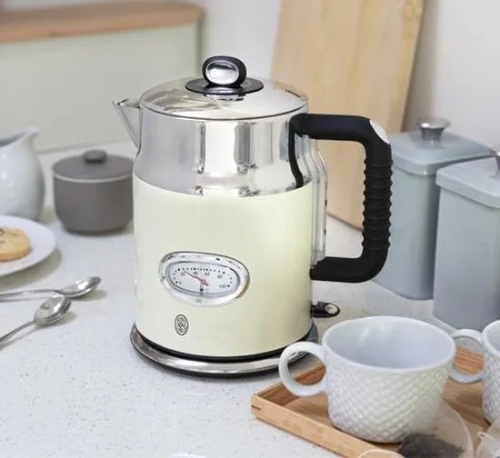Russell Hobbs 21672-70 Retro Vintage Cream Waterkoker - Crème