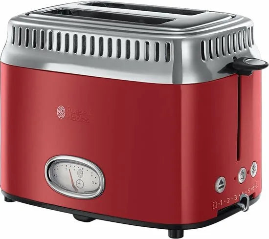 Russell Hobbs 21680-56 Retro Ribbon Red Broodrooster - Rood