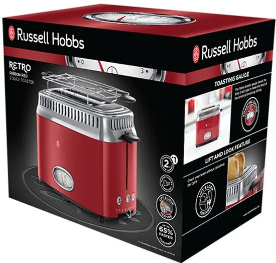 Russell Hobbs 21680-56 Retro Ribbon Red Broodrooster - Rood