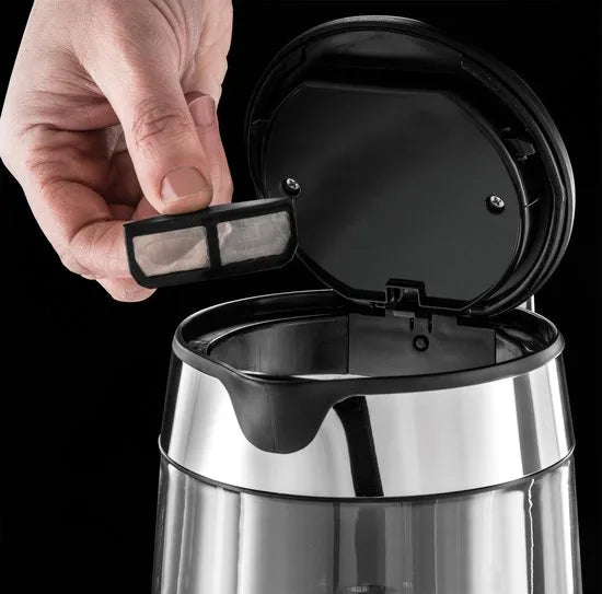 Russell Hobbs 23830-70 Elegance Glass - Glazen Waterkoker - Zilver