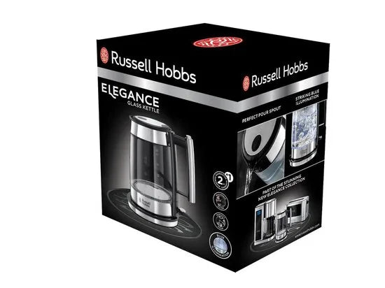 Russell Hobbs 23830-70 Elegance Glass - Glazen Waterkoker - Zilver