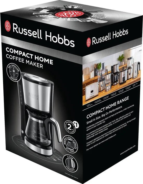 Russell Hobbs 24210-56 Compact Home Koffiezetapparaat - glazen kan