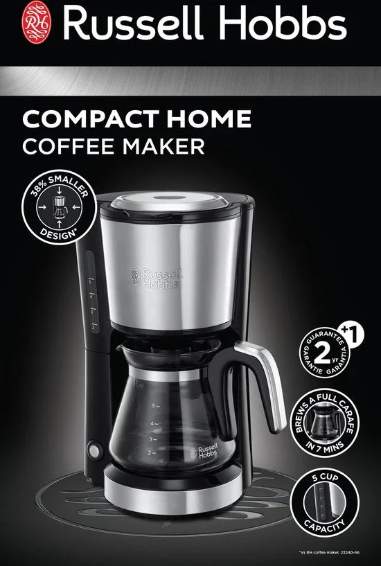 Russell Hobbs 24210-56 Compact Home Koffiezetapparaat - glazen kan